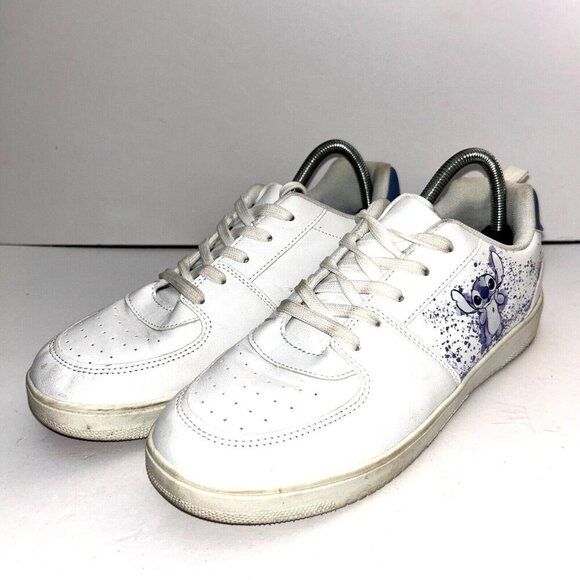 Disney Lilo And Stitch Woman’s Sneakers Size 8 White Purple Primark Exclusive - Picture 1 of 12